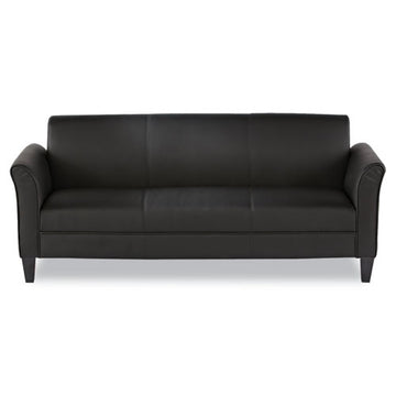 Alera® Alera Reception Lounge Furniture, 3-cushion Sofa, 77 X 31.5 X 32, Black freeshipping - TVN Wholesale